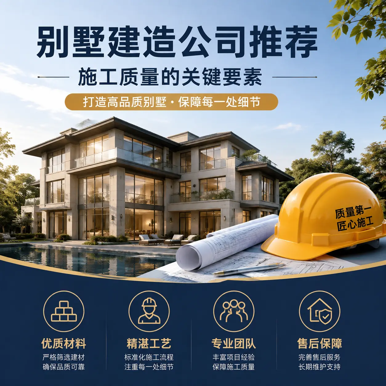 别墅建造公司推荐: 黔南 施工质量的关键要素