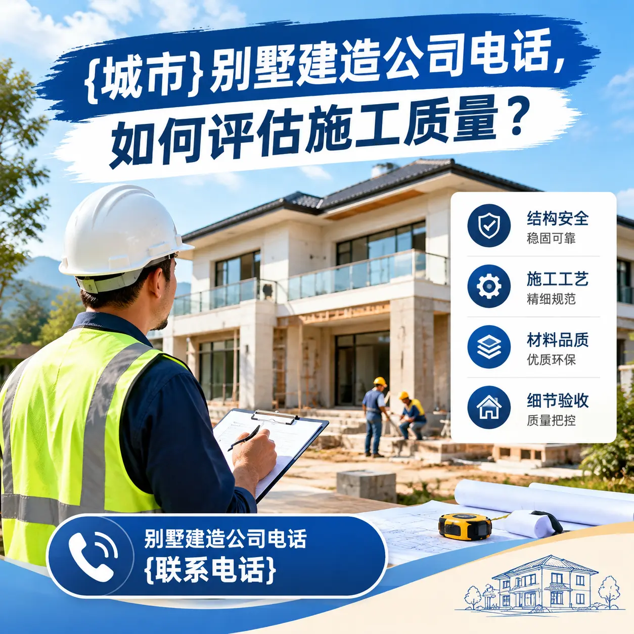 黔南别墅建造公司电话,如何评估施工质量?