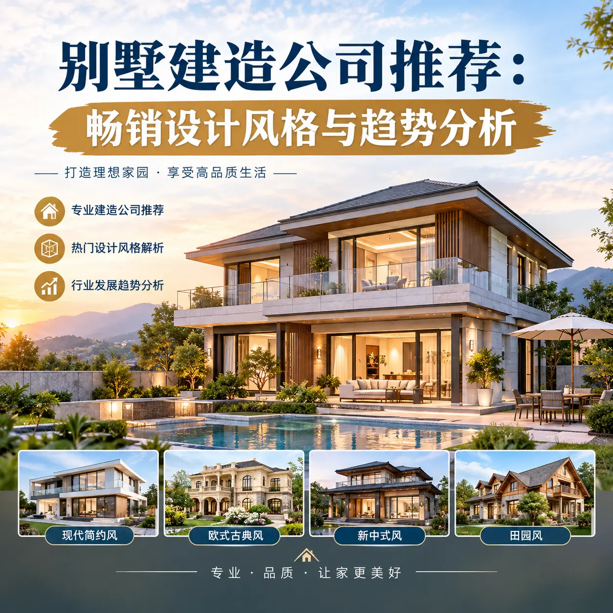 别墅建造公司推荐： 黔南 畅销设计风格与趋势分析