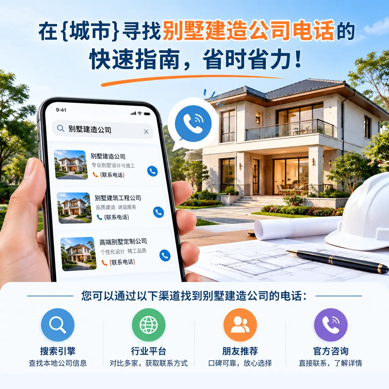 在黔南寻找别墅建造公司电话的快速指南，省时省力！