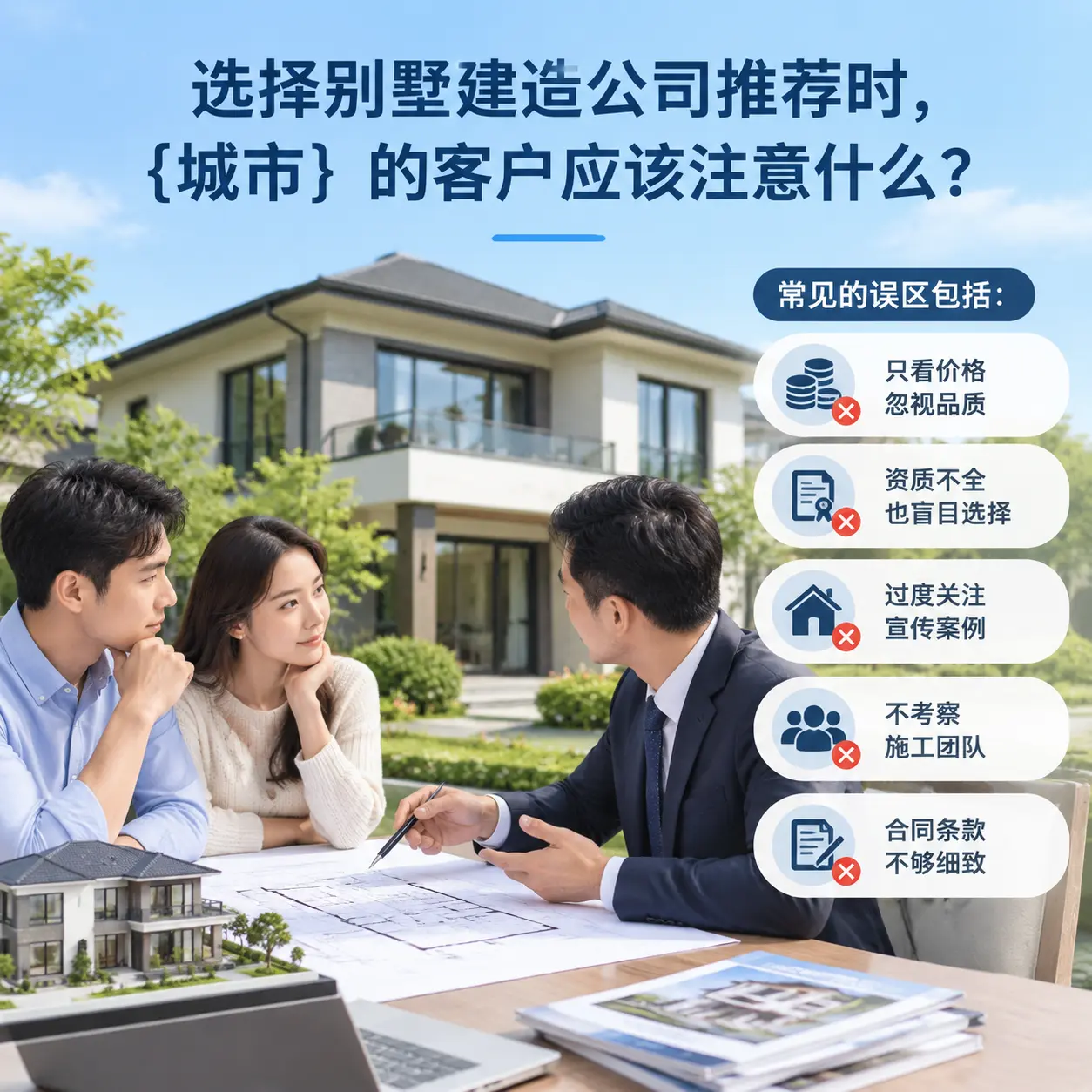 选择别墅建造公司推荐时,黔南 的客户应该注意什么?