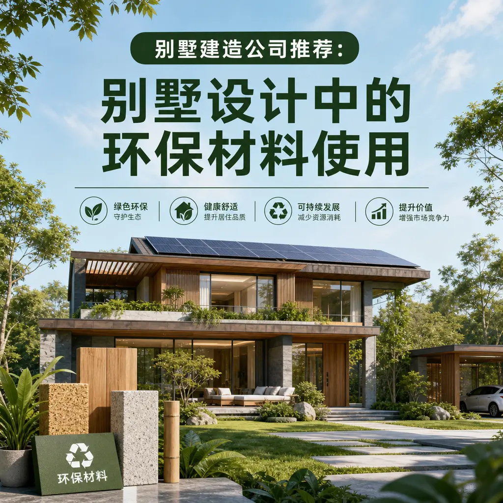 别墅建造公司推荐： 黔南 别墅设计中的环保材料使用